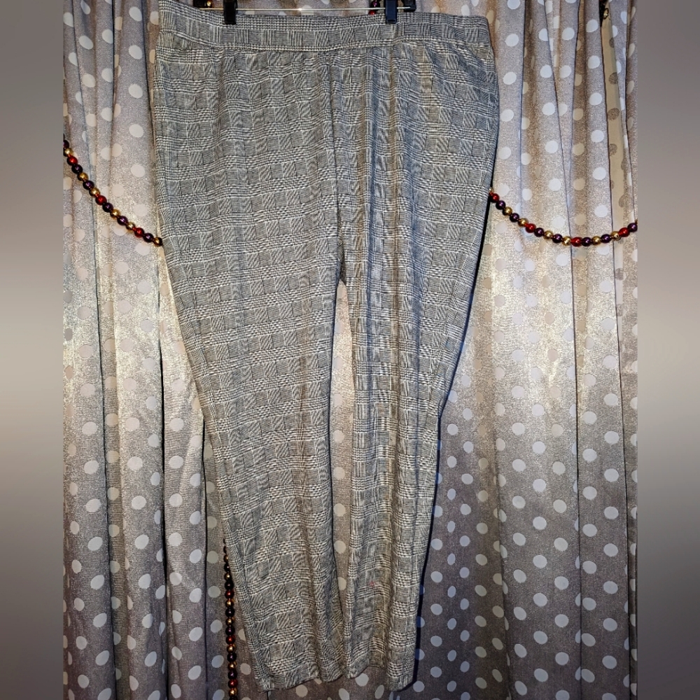 ALEXANDER JORDAN Checkered Pullon Pant 3x